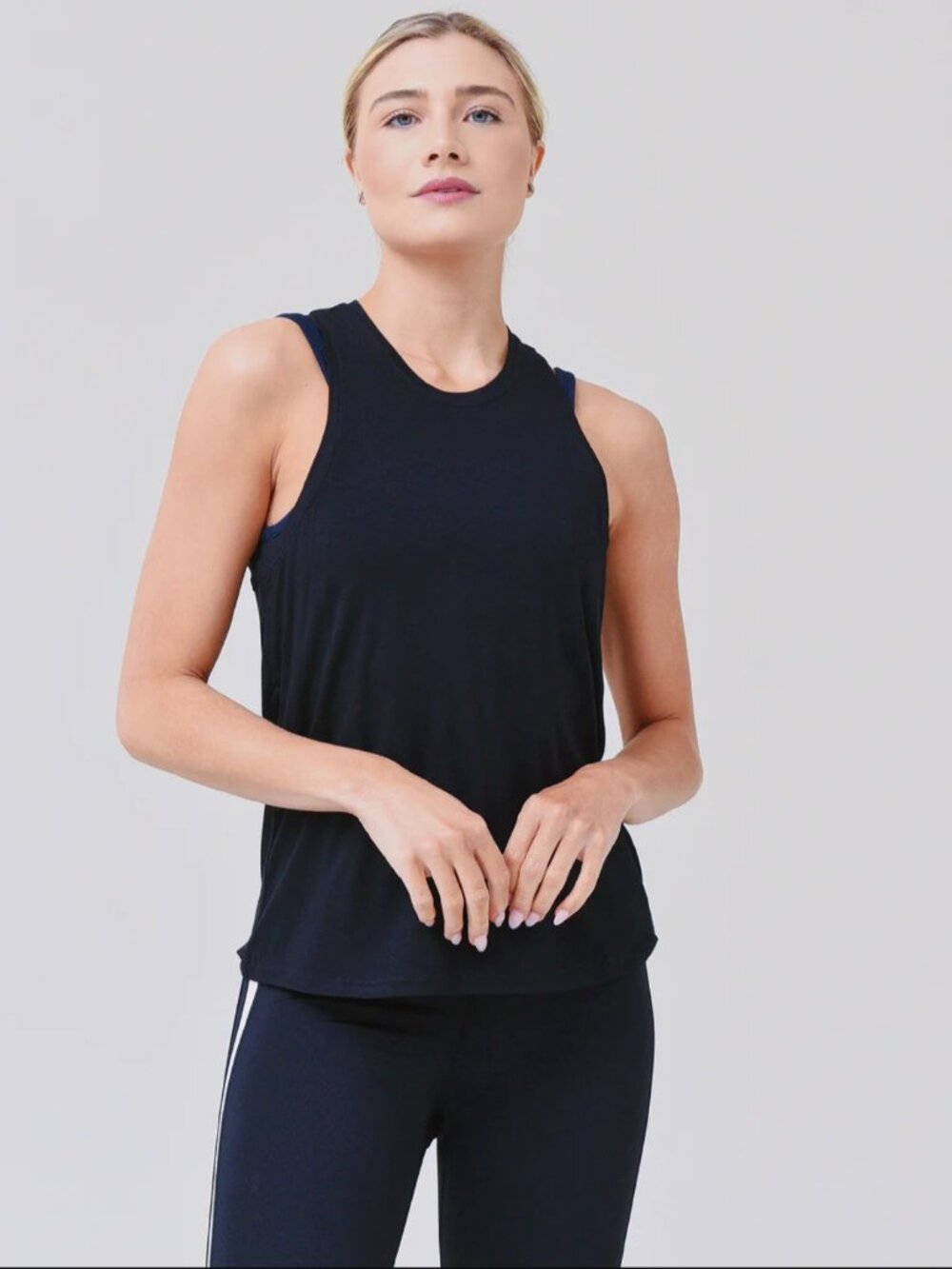 Splits59 Women's Toni Racerback Jersey Top Black M